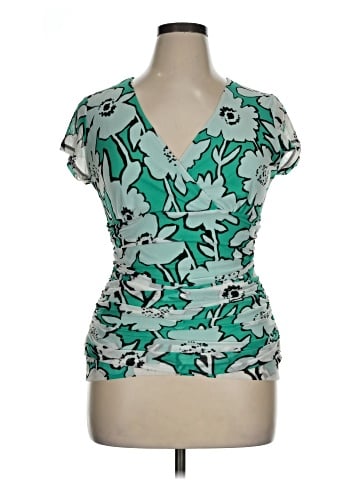 New York & Company Short Sleeve Blouse (view 1)