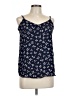 Hippie Rose 100% Polyester Blue Sleeveless Blouse Size L - photo 1