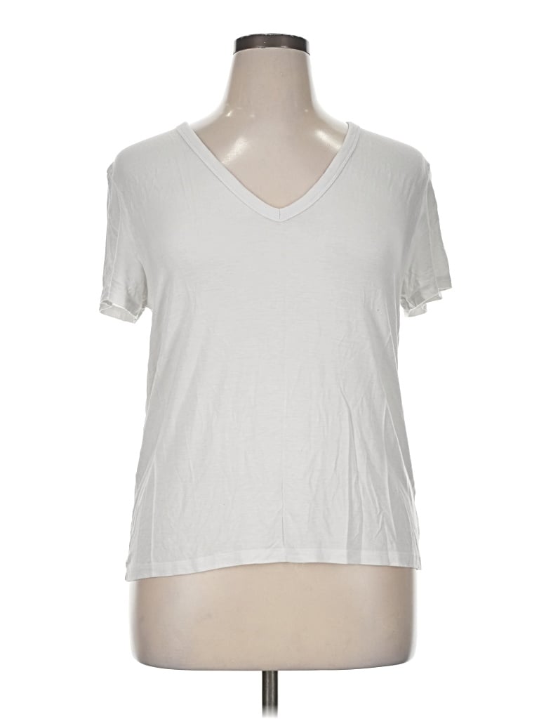 Pre-owned American Eagle Outfitters Short Sleeve T-shirt In Ivory