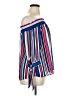 Love By Design 100% Polyester Blue 3/4 Sleeve Blouse Size XL - photo 4
