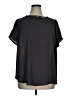 Torrid 100% Polyester Black Short Sleeve Blouse Size 1X Plus (1) - photo 1