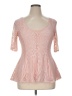 Janette Plus Pink Short Sleeve Top Size 1X - photo 1