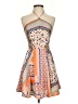Lulus 100% Polyester Paisley Orange Cocktail Dress Size XS - photo 1