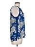 Collective Concepts 100% Polyester Floral Blue Sleeveless Blouse Size L - photo 4