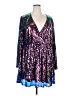 Boohoo 100% Polyester Blue Cocktail Dress Size 18 - photo 1