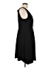 Lands' End Solid Black Casual Dress Size L - photo 4