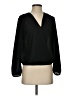 Elodie 100% Recycled Polyester Black Long Sleeve Blouse Size S - photo 1