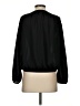 Elodie 100% Recycled Polyester Black Long Sleeve Blouse Size S - photo 2