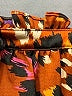 Unbranded 100% Polyester Animal Print Orange Short Sleeve Blouse Size M - photo 7