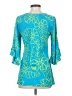 Escapada 100% Rayon Teal 3/4 Sleeve Blouse Size XS - photo 2