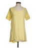 Soft Surroundings Yellow Short Sleeve Henley Size S - photo 1