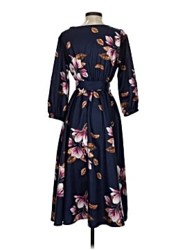 light blue floral midi dress Clara Sue Modest Midi in Light Blue Medium