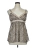 Iz Byer Silver Sleeveless Blouse Size XL - photo 1