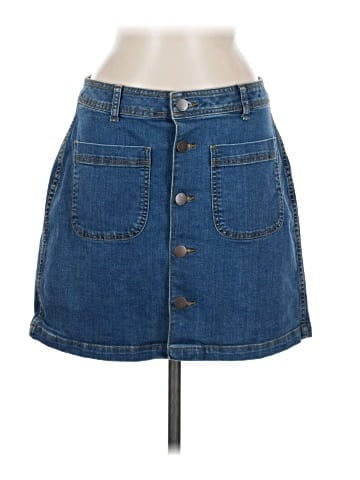a.n.a. A New Approach Denim Skirt (view 1)