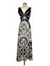 Caroline Constas 100% Polyester Paisley Blue Cocktail Dress Size S - photo 1