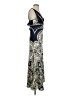 Caroline Constas 100% Polyester Paisley Blue Cocktail Dress Size S - photo 4