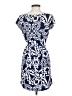 Renee C. Paisley Blue Casual Dress Size S - photo 2