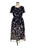 Studio One 100% Polyester Floral Blue Casual Dress Size 16 - photo 1