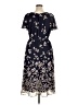 Studio One 100% Polyester Floral Blue Casual Dress Size 16 - photo 2