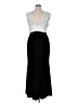 Badgley Mischka 100% Polyester Silver Cocktail Dress Size 16 - photo 2