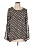 Spense 100% Polyester Black Long Sleeve Blouse Size L - photo 1