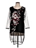 Alfani Graphic Black Long Sleeve Blouse Size L - photo 1