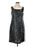 Eliza J Tweed Silver Cocktail Dress Size 12 - photo 1