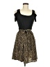 Shein Animal Print Gold Cocktail Dress Size 6 - photo 1