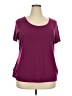 Sejour Purple Short Sleeve Top Size 2X - photo 1