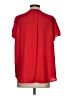 Pleione 100% Polyester Red Short Sleeve Blouse Size S - photo 2