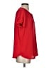 Pleione 100% Polyester Red Short Sleeve Blouse Size S - photo 4