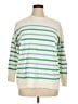 Ann Taylor LOFT Stripes White Pullover Sweater Size XL - photo 1