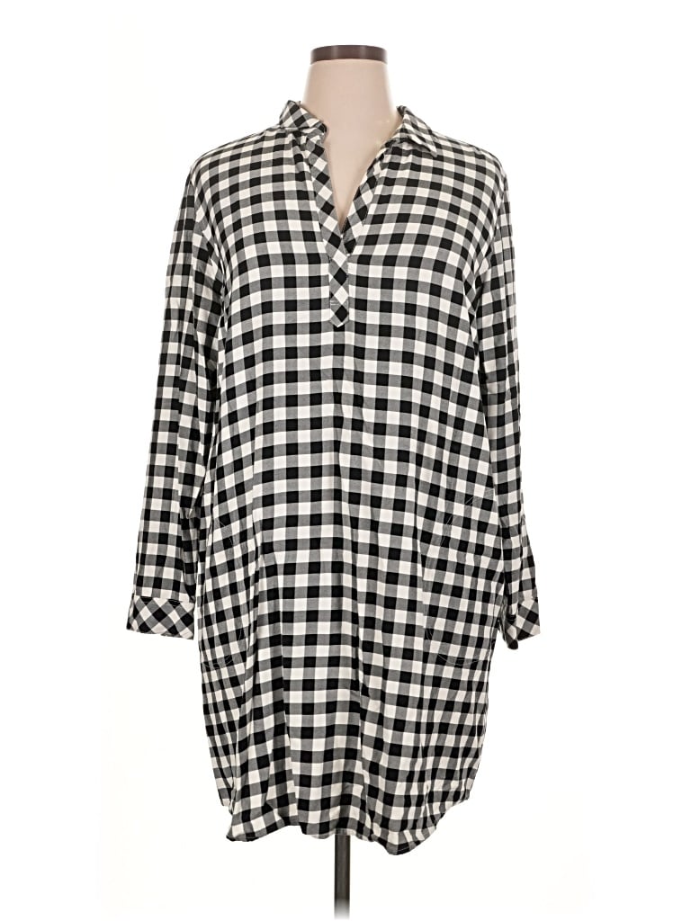Pre-owned Jjill Casual Dress In Black