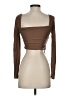 Shein Brown Long Sleeve Top Size 2 - photo 2