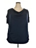 Wright's Blue Short Sleeve Top Size 22W - photo 1