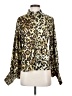 Alexis 100% Polyester Animal Print Gold Long Sleeve Blouse Size XS - photo 1