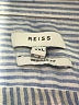 Reiss 100% Linen Stripes Blue Long Sleeve Button-Down Shirt Size XXL - photo 7
