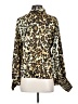 Alexis 100% Polyester Animal Print Gold Long Sleeve Blouse Size XS - photo 2