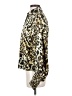 Alexis 100% Polyester Animal Print Gold Long Sleeve Blouse Size XS - photo 5