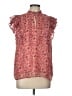 Ann Taylor LOFT 100% Polyester Red Sleeveless Blouse Size L - photo 1
