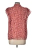 Ann Taylor LOFT 100% Polyester Red Sleeveless Blouse Size L - photo 2