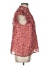 Ann Taylor LOFT 100% Polyester Red Sleeveless Blouse Size L - photo 4