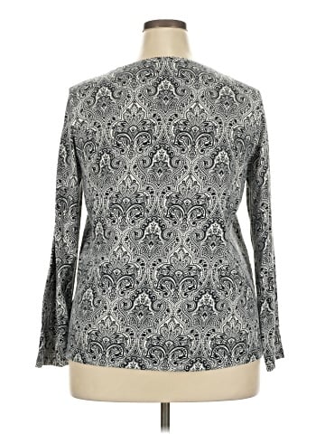 Jones New York Signature Long Sleeve Blouse (view 2)