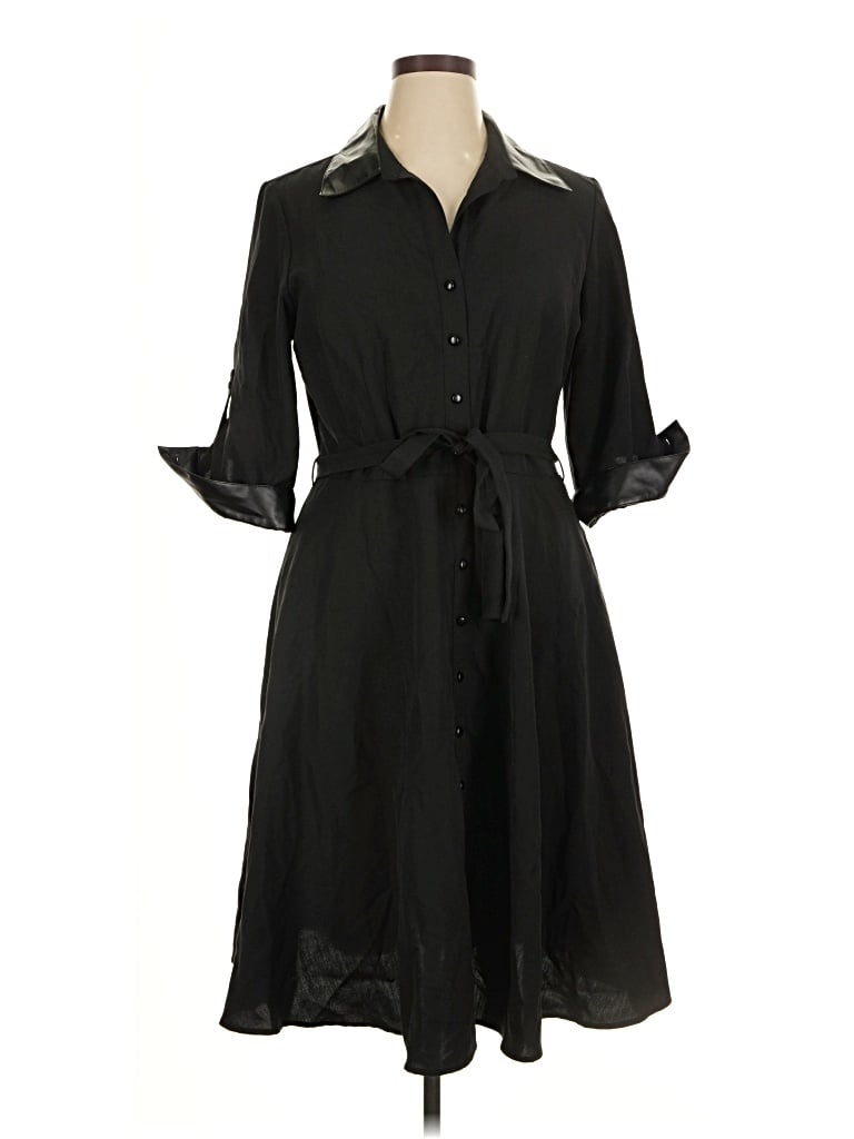 Pre-owned Sharagano Casual Dress In Black