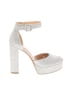 Dream Pairs Silver Heels Size 6 1/2 - photo 1
