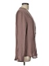 Theory 100% Silk Brown Long Sleeve Silk Top Size L - photo 4