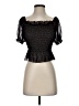 Unbranded Black Short Sleeve Blouse Size XXS (estimated) - photo 1