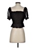 Unbranded Black Short Sleeve Blouse Size XXS (estimated) - photo 2