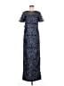JS Collections 100% Polyester Blue Cocktail Dress Size 6 - photo 1