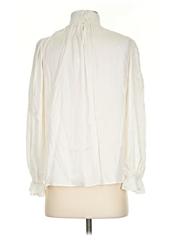 Tucker Long Sleeve Silk Top (view 2)